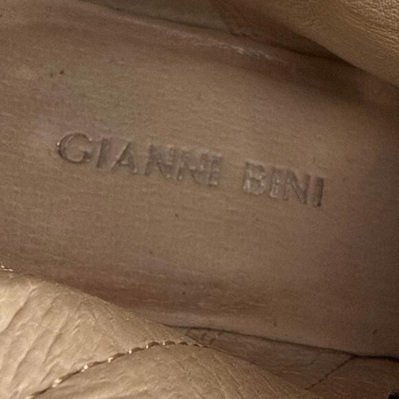 Gianni Bini Women's Black Suede Leather Block Heel Zip Ankle Boots Booties Sz 7 - Picture 9 of 9